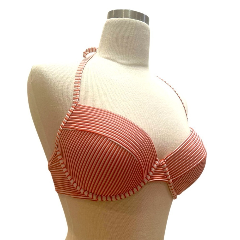 SHADE- Striped Red Bikini Top